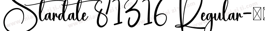 Stardate 81316 Regular字体转换